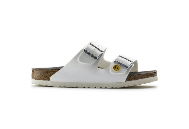 ESD-Sandale Arizona, Größe 44, weiß, schmal