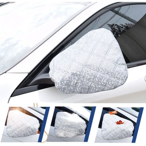 2 Stück Auto-rückspiegelabdeckungen Winterschutz Universalgröße Frostschutz Schnee Eis Regen Sonne - 33 X 27 Cm