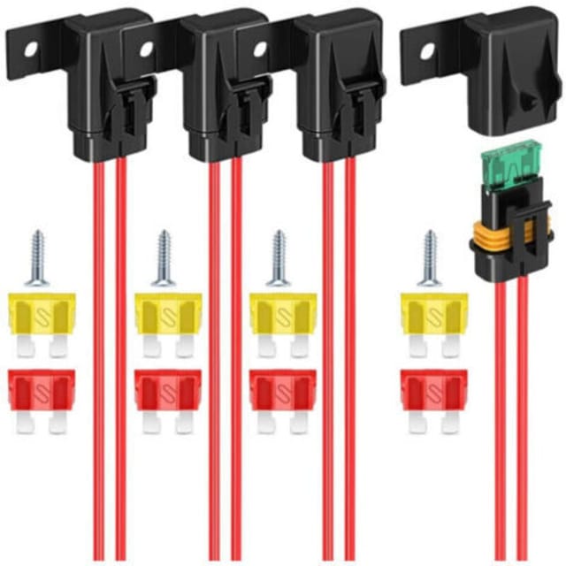 Ip67 Wasserdichte Sicherungshalter, 4er-pack – Atc/ato, 12 Awg, 20 A / 30 A / 40 A Für Fahrzeuge, Boote Und Busse