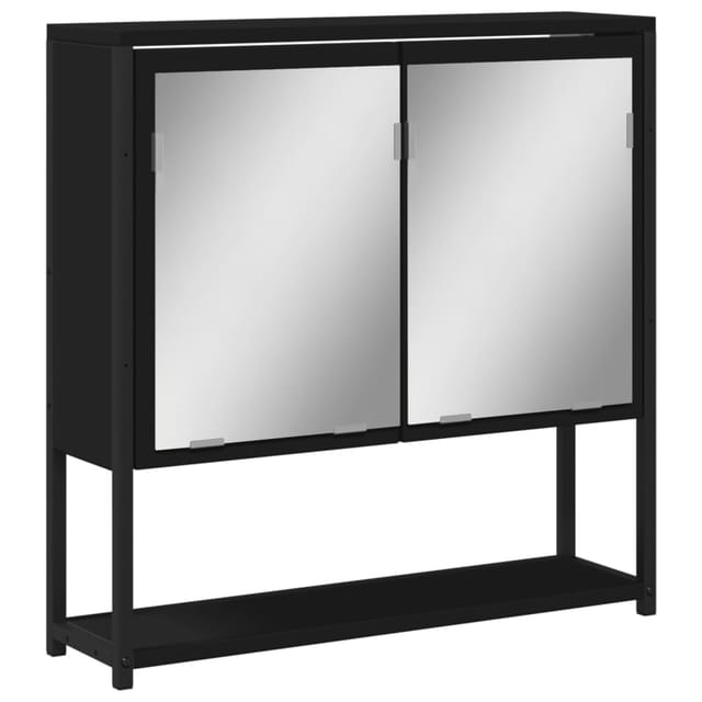 Maison Exclusive - Bad-spiegelschrank Schwarz 60x16x60 Cm Holzwer