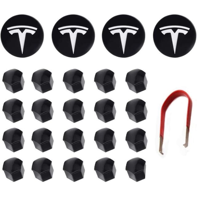 Design-deckel-set Für Tesla-räder – Kompatibel Mit Modellen Y, 3, S Und X – Für Radmuttern – Elegant Und Robust