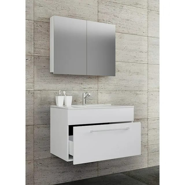 VCM Badinos Badmöbel-Set SPS (60 cm, Weiß)