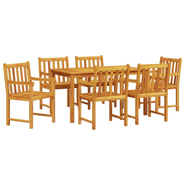 vidaXL 7-tlg Garten-Essgruppe Massivholz Akazie 3375638