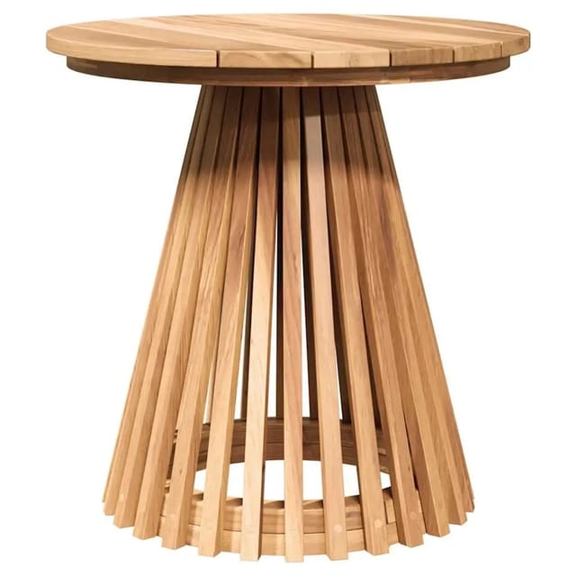 vidaXL Garten Beistelltisch Braun 50 x 50 x 49,5 cm Teak-Massivholz 42006348