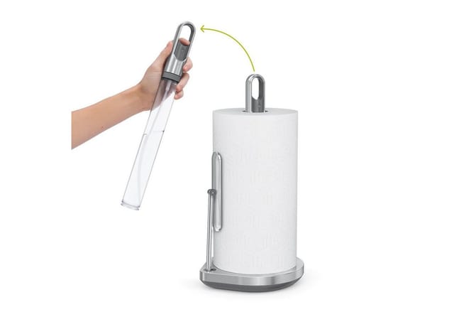 simplehuman Küchenrollenhalter mit Pumpe Edelstahl Gebürstet