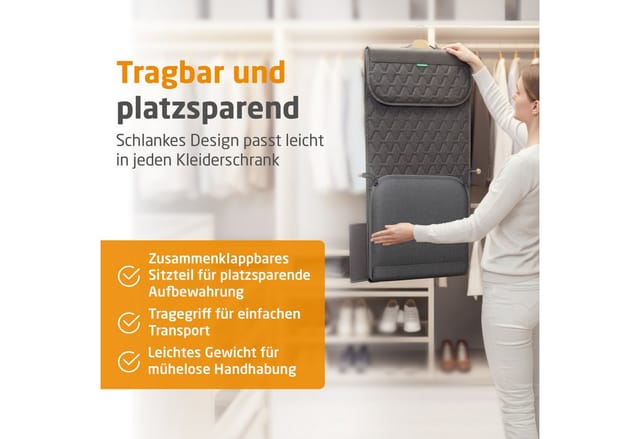 medisana Massagesitzauflage MC 700, Shiatsu-Massageauflage, 2 Stufen, Wärmefunktion, Punktmassage, leise