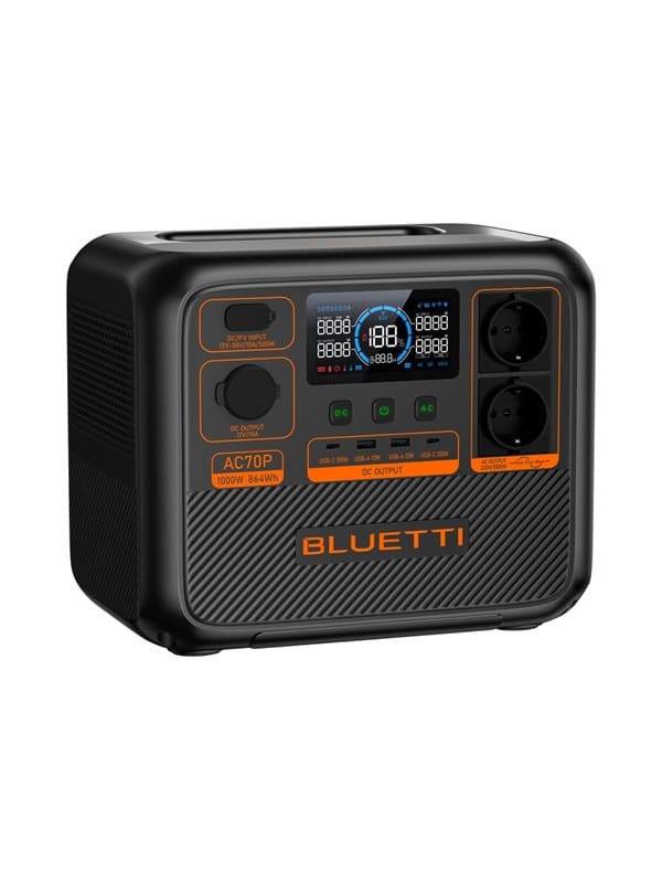 BLUETTI BLUETTI AC70P Tragbare Powerstation, 1000 W 864 Wh Solar Powerbank