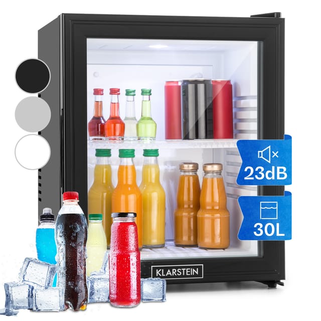 Klarstein - Mks-13 Minibar Mini-kühlschrank 3 Temperatur-stufen Volumen: 30l 23 Db Glastür Schwarz