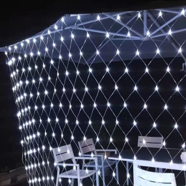 X 2 M Lichterkette Für Den Außenbereich, 192 Led-deckenleuchten Mit Stecker, Timer, 8 Modi, Ip65 Wasserdicht, Lichterkette Für Sträucher, Garten, Schlafzimmer – Weiß