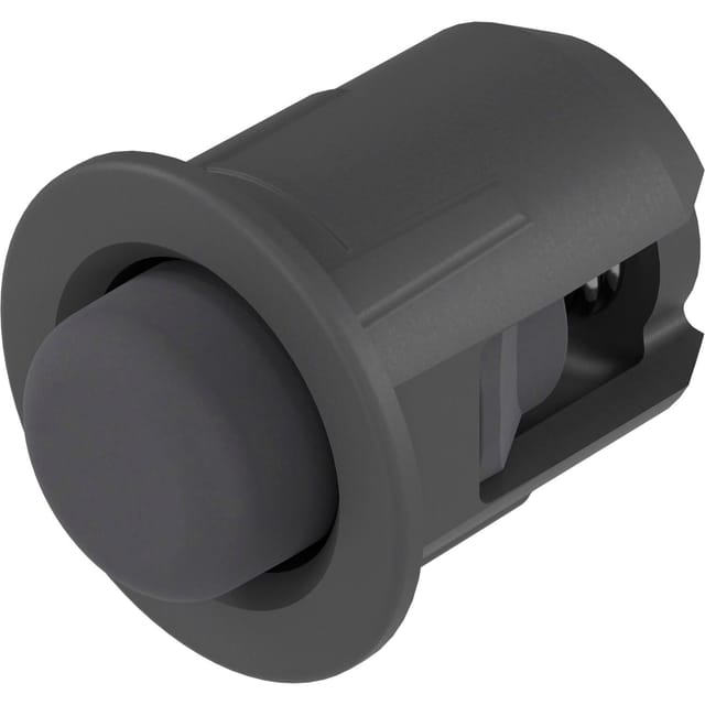 Blum 993.0830.01 Distanzpuffer, Schubladenöffner, Möbeldämpfer, Schrankpuffer + Sanftes Schließen + Kunststoff Tiefgrau, Bohr Ø 8