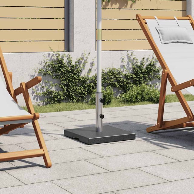 Sonnenschirmständer Granit 20 Kg Quadrat Schwarz