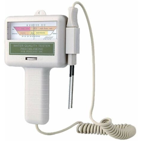 Wasserqualitätsmessgerät Für Schwimmbäder, Ph-wert- Und Restchlorbestimmung, Auflösung 0,01, Genauigkeit 0,05, Automatische Temperaturkompensation