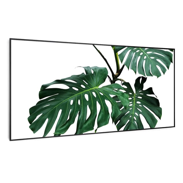 Klarstein - Wonderwall Air Art Smart Infrarotheizung Grünes Blatt 120x60cm 700w