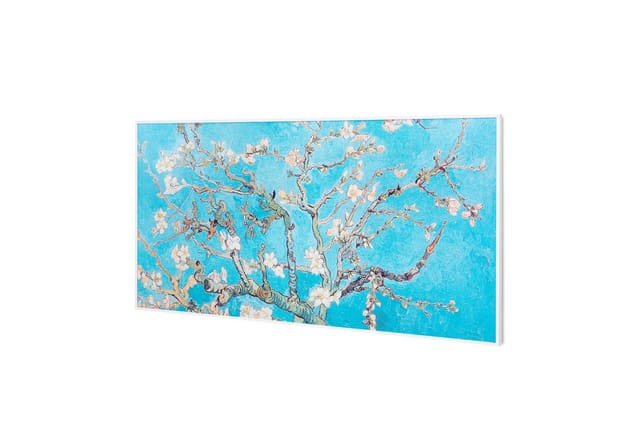 Klarstein - Wonderwall Air Art Smart Infrarotheizung 120x60cm 700w Wandinstallation App-steuerung Mandelblüten