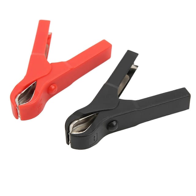 10 Stück Elektrische Klemmen Aus Stahl Und Abs-material, Mittlere Elastizität, Rot/schwarz, Sicherheitsprüfklemmen Bis 30 A Für Ex