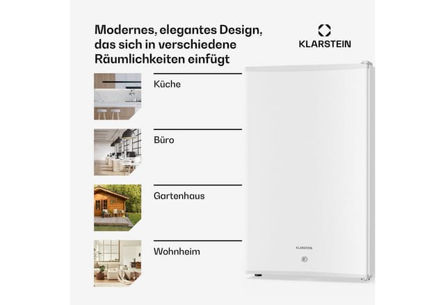 Klarstein Kühlschrank, Mini Kühlschrank Mit Glastüre, 68l Mini-kühlschrank Für Getränke, Snacks & Kosmetik, Kühlschrank Klein & Leise, Verstellbare Ablagen, Kleiner Skincare Kühlschrank