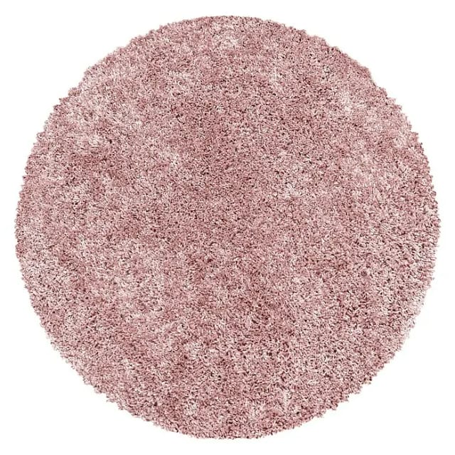 Hochflorteppich Sydney 3000 (Rose, Durchmesser: 120 cm, 100% Polypropylen)
