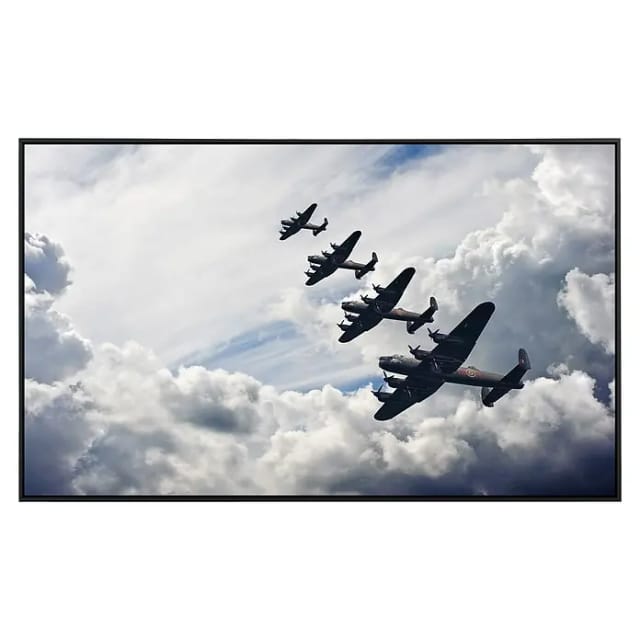 Papermoon Infrarot-Bildheizkörper Lancaster Bomber (120 x 60 cm, 1.000 W)