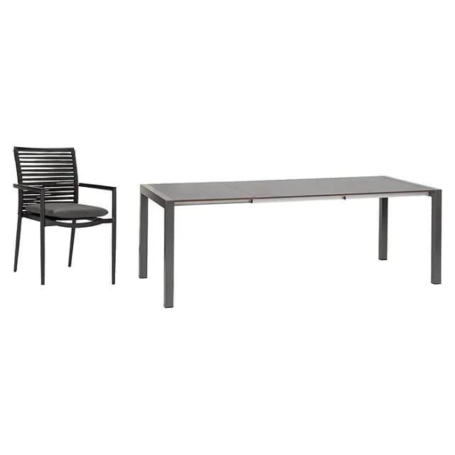 Acamp Gartenmöbel-Set New Jersey/Extensio (6 -tlg., Aluminium, Acatex, Grau)