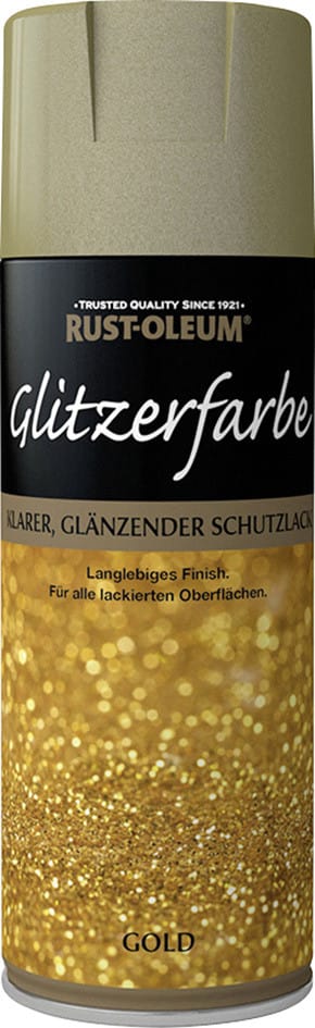 Rust-Oleum Glitzerfarbe Sprühlack 400 ml gold