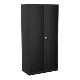 STIER Universalschrank 1950 x 920 x 420 mm Tiefschwarz verschweißt mit 4 Fachböden