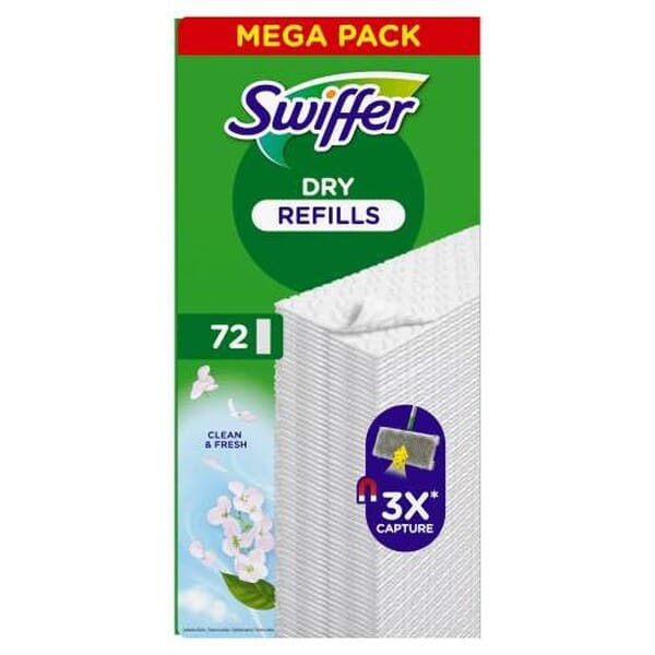SWIFFER 677387 - Swiffer DRY REFILLS Bodentücher, 72 St.