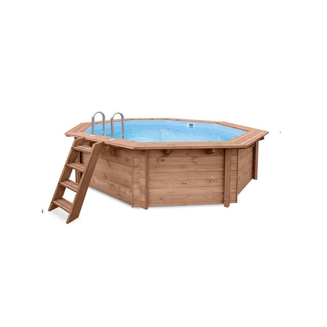 Pool "Java" 3,55 m / 1,16m Achteck Rund (Filteranlage 6,0m3, DeLuxe Set)