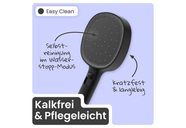 instmaier Duschsystem Cleo, 3 Strahlart(en), Große Regendusche mit Design-Handbrause