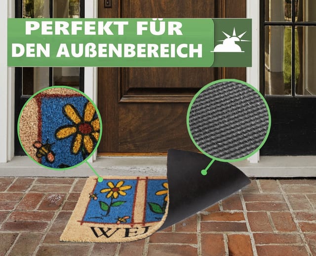 Betz Kokosmatte Kokosmatte Fußmatte Schmutzfangmatte WELCOME Größe 40x60cm