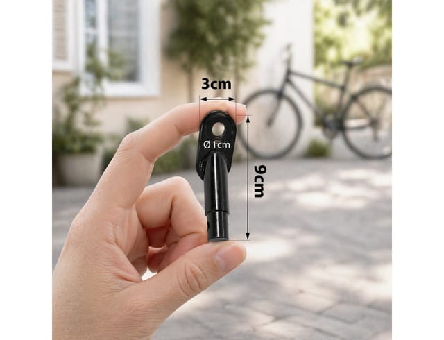 belviona Fahrradhundeanhänger Anhängerkupplung universal, Stahl schwarz, passend auch für viele andere Fahrradanhänger
