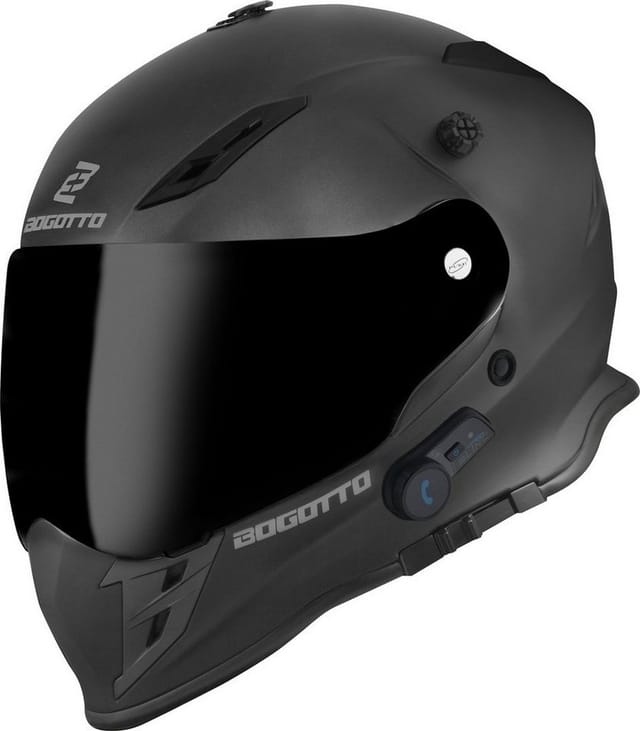 Bogotto Motocrosshelm H331 BT Bluetooth Enduro Helm, integriertes Kommunikationssystem,geeignet für Brillenträger,vorb