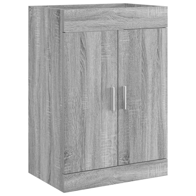 Badunterschrank Grau Sonoma 78,5 X 37,5 X 81 Cm Holzwerkstoff Vidaxl