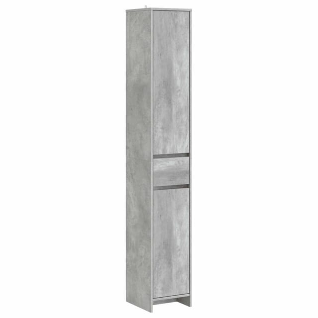 Badezimmerschrank Betongrau 30 X 33 X 190 Cm Holzwerkstoff Vidaxl