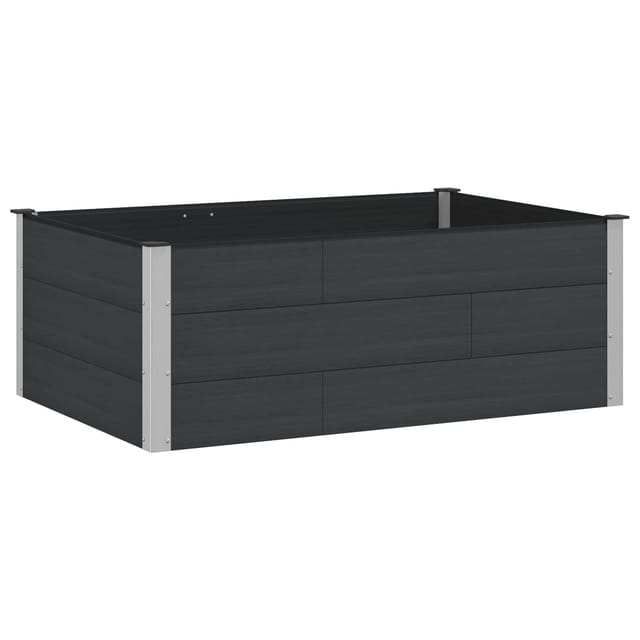 Hochbeet Schwarz 150 X 100 X 54 Cm Vidaxl