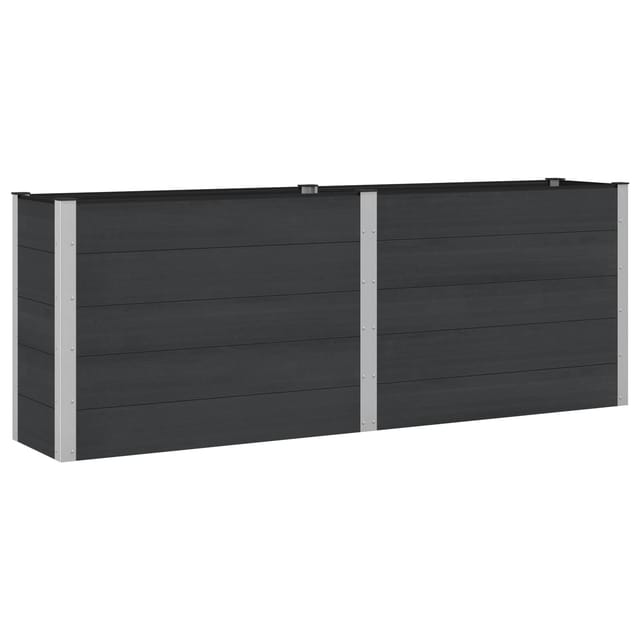Hochbeet Schwarz 250 X 50 X 91 Cm Vidaxl