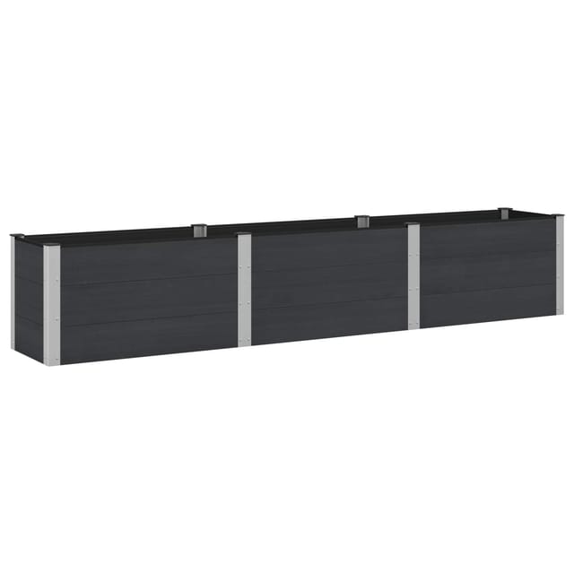 Hochbeet Schwarz 300 X 50 X 54 Cm Vidaxl