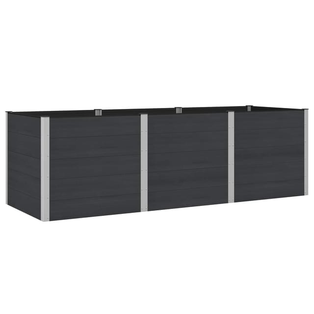 Hochbeet Schwarz 300 X 100 X 91 Cm Vidaxl