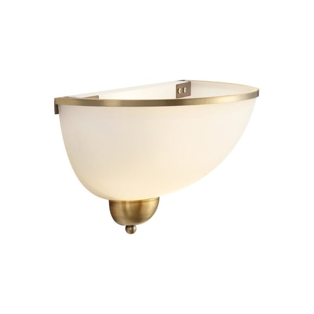 Qazqa Klassische Wandleuchte Bronze Mit Opalglas - Katarina