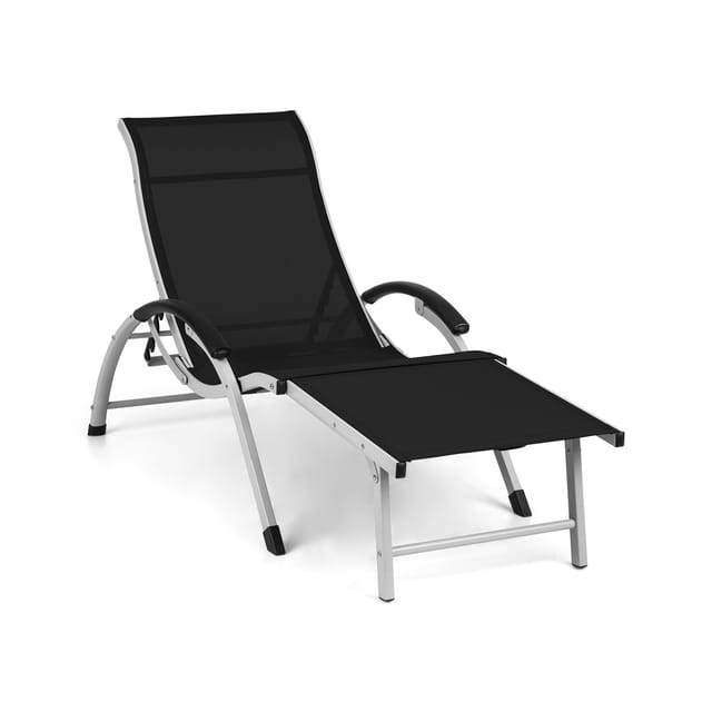 Blumfeldt - Sunnyvale Liegestuhl Mit Fußteil Aluminium 4-stufen
