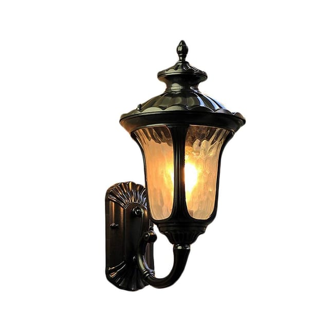 Klassische, Traditionelle Vintage-wandleuchte Im Industriestil, Umgedrehte Wandleuchte, Langlebige Außenwandleuchte, Wasserdichte Außenwandlaterne, Schwarze Wandlaterne