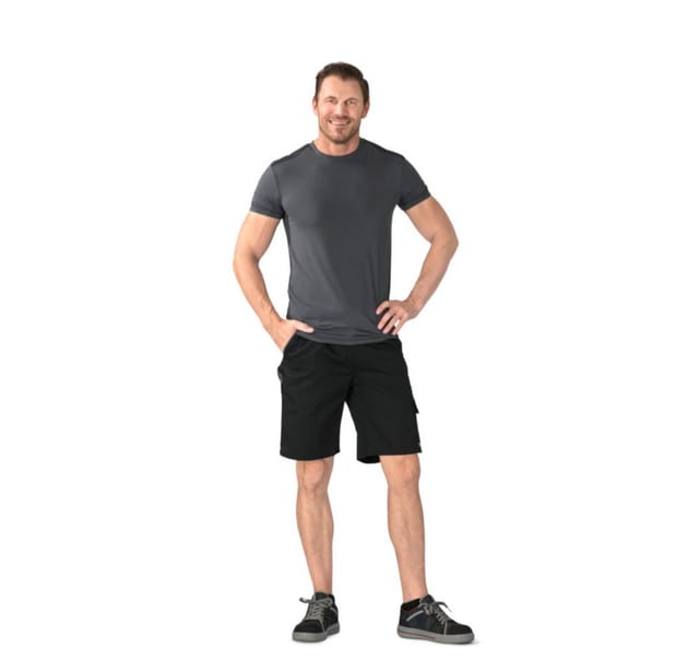 Planam Highline Shorts Schwarz/schiefer/zink M