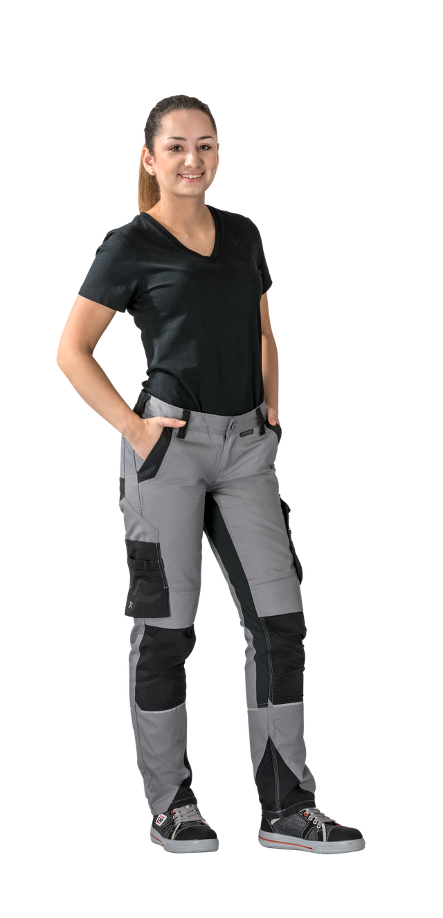 Planam Norit Damen Bundhose Zink/schwarz 38