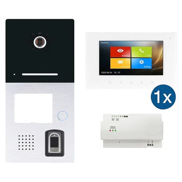 Türsprechanlage HHG Einfamilien-Set Villa AP Fingerprint (1-Familienhaus)