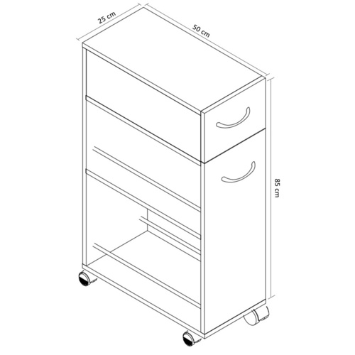 VCM Nischenschrank »Tusal «, mit Schublade, braun Bild 3