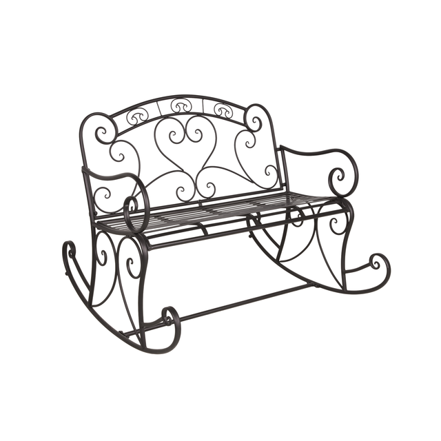 GARDEN PLEASURE Schaukelbank »Dares«, Metall, BxHxT: 110 x 94 x 101 cm - schwarz
