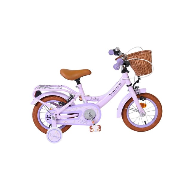 VOLARE Kinderfahrrad Ashley 12 Zoll ohne Rücktrittbremse, lila