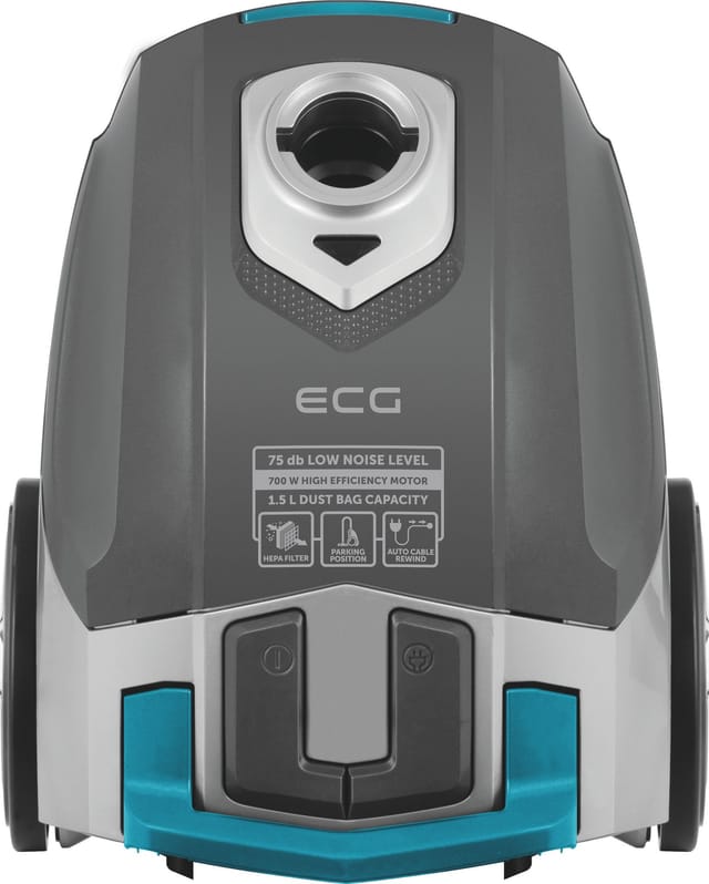 ECG VP S1050 Charles Bodenstaubsauger (700 W, 1,5 l Staubbeutel, HEPA 11 Filter, 7,5 m Aktionsradius)