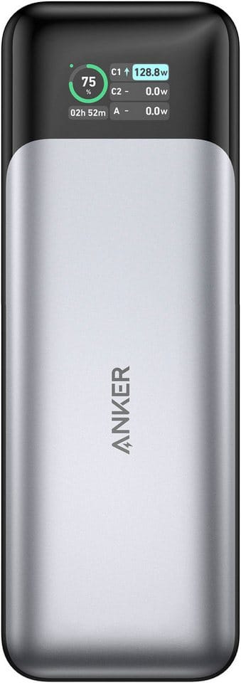 Anker 737 PowerCore Powerbank (24,000mAh, 140W), Schwarz/Grau