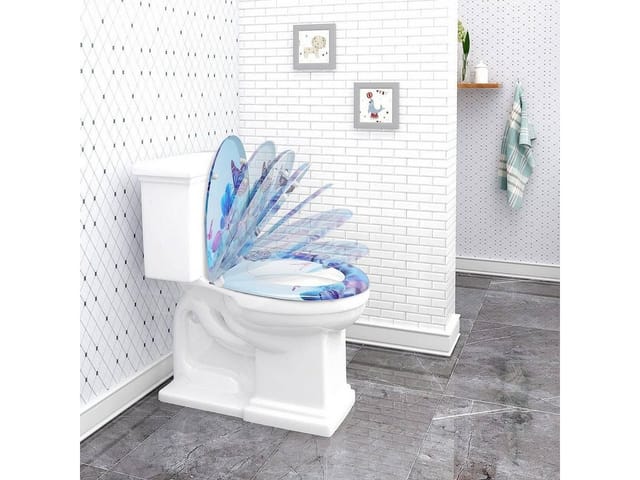 Woltu WC-Sitz (1-St), Toilettensitz mit Absenkautomatik