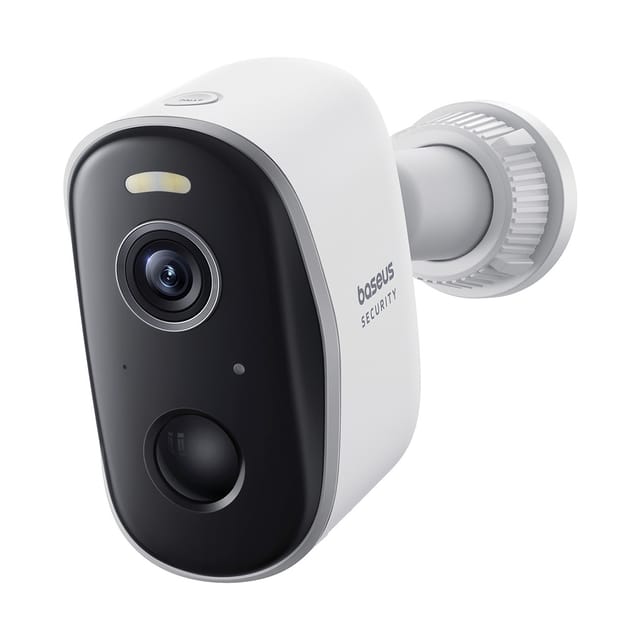 Baseus Überwachungskamera Security N1 (Außenbereich, Innenbereich, Einzelartikel, Kamera inkl. Montagehalterung, Schraubensatz, Ladekabel, 2K Außenkamera mit Akku, 210 Tage Laufzeit, IP67 wetterfest)